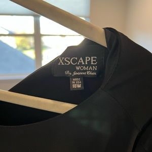 Escape black short formal dress